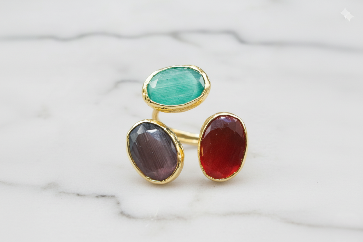 Cat’s Eye Quartz Stone Ring
