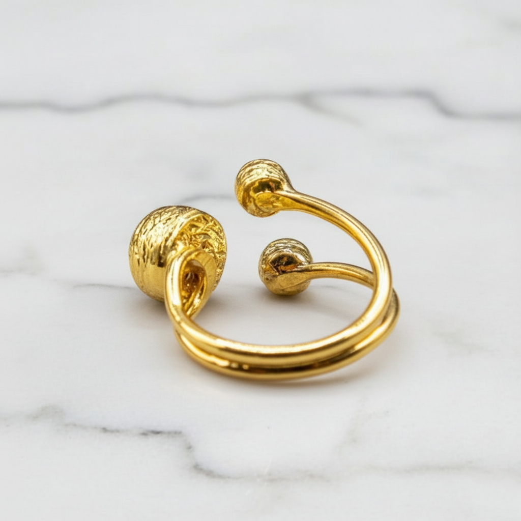 Freshwater Gold Plated Real Pearl Ring