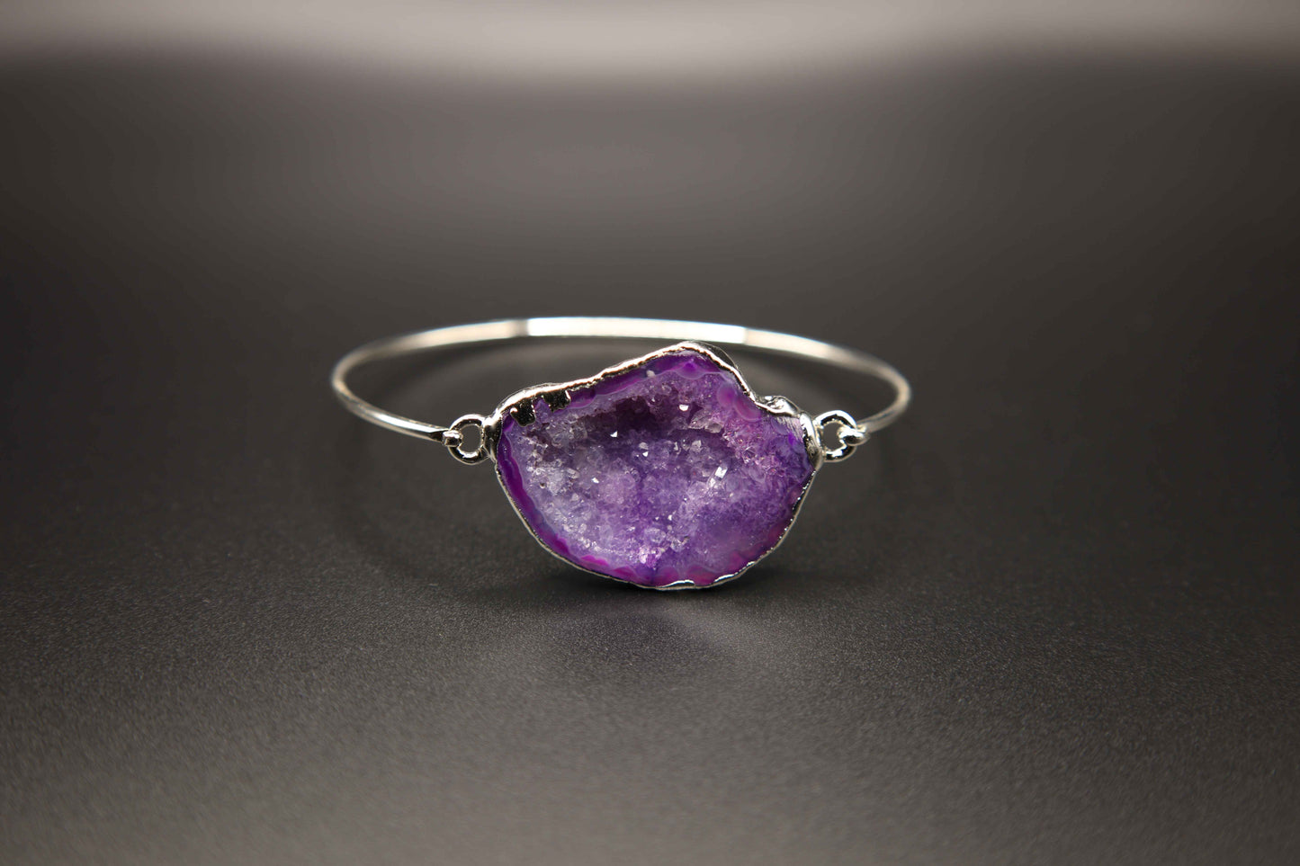 Purple Agate Stone Bracelet