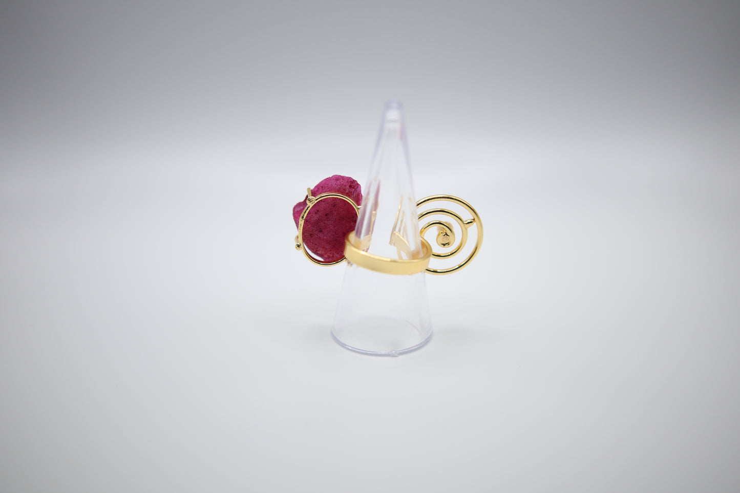 Cosmic Purple Geode Ring