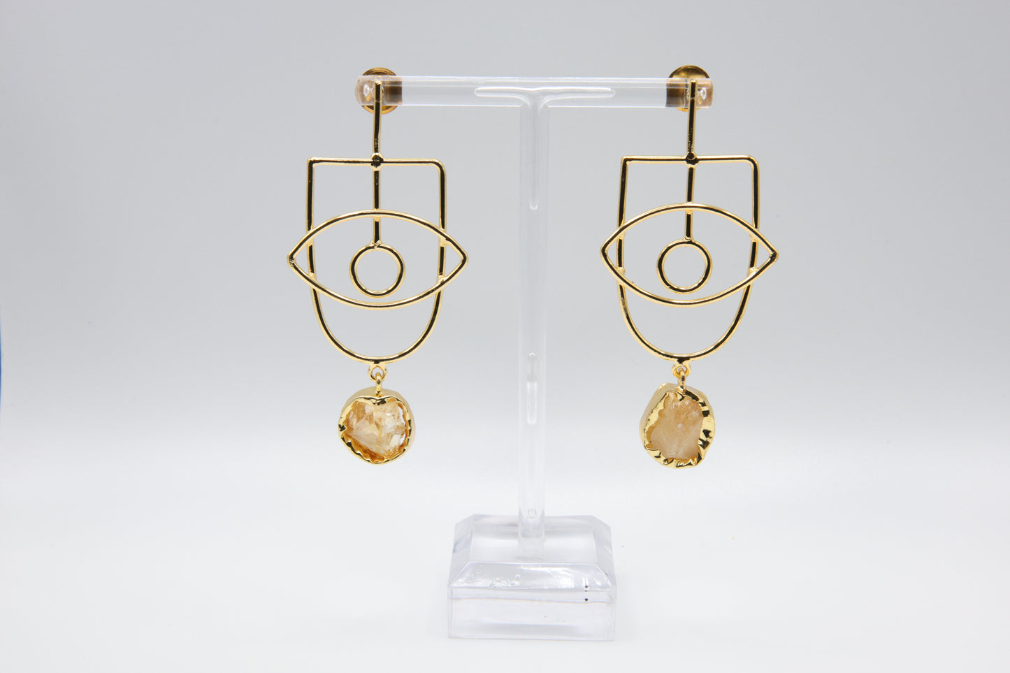 Golden Eye Citrine Earrings