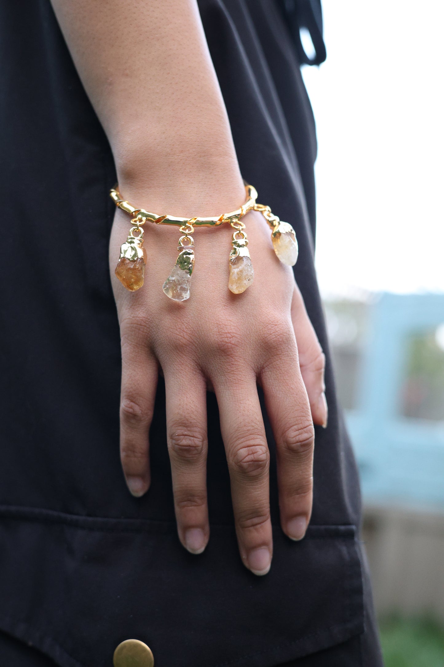 Golden Sunshine Dangle Bracelet
