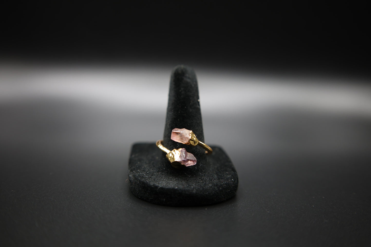 Twin Flame Amethyst Ring