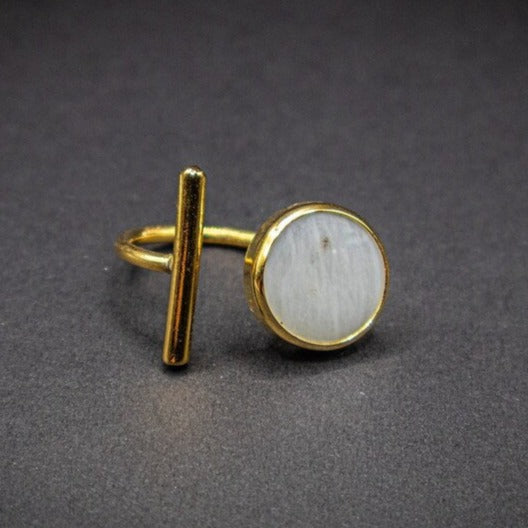 Freshwater Gold Plated Real Pearl Ring
