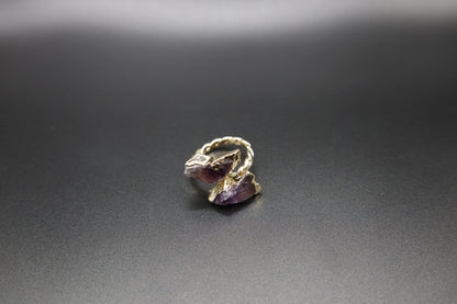 Celestial Ember Amethyst Ring