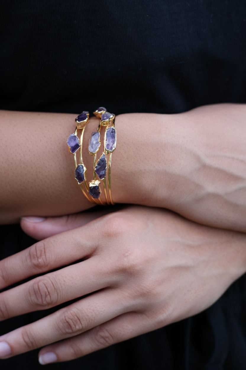 Violet Serenity Amethyst Bracelet