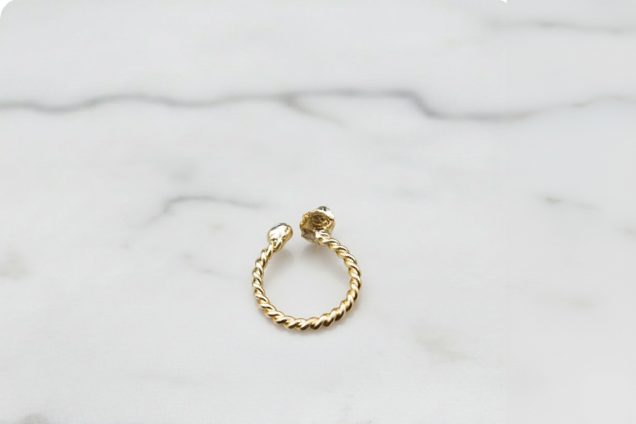 Violet Orbit Amethyst Ring