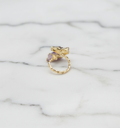 Celestial Ember Amethyst Ring