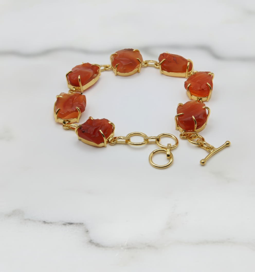 Phoenix Carnelian Agate Bracelet
