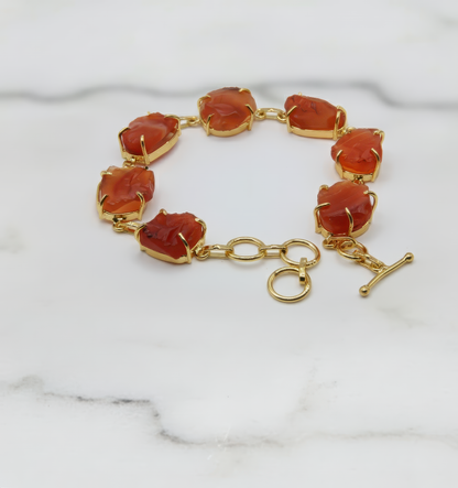 Phoenix Carnelian Agate Bracelet