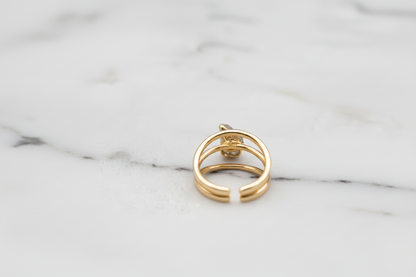 Petite Plum Amethyst Ring