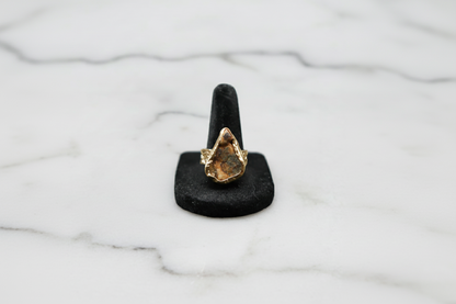 Golden Aura Calcite Ring