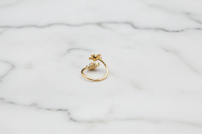 Petal Kiss Amethyst Ring