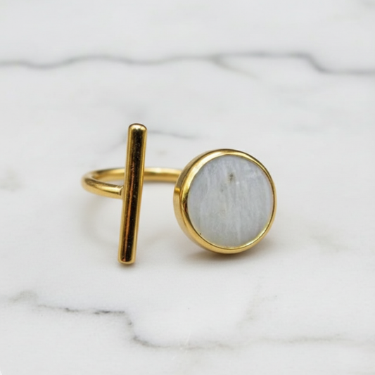 Freshwater Gold Plated Real Pearl Ring