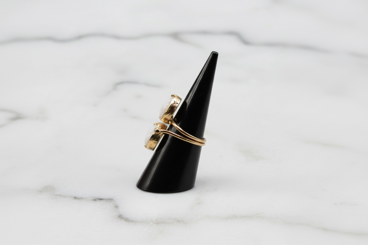 Twin Pearl Ring