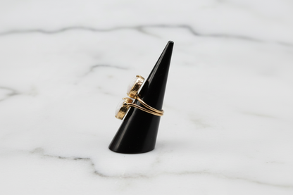 Twin Pearl Ring