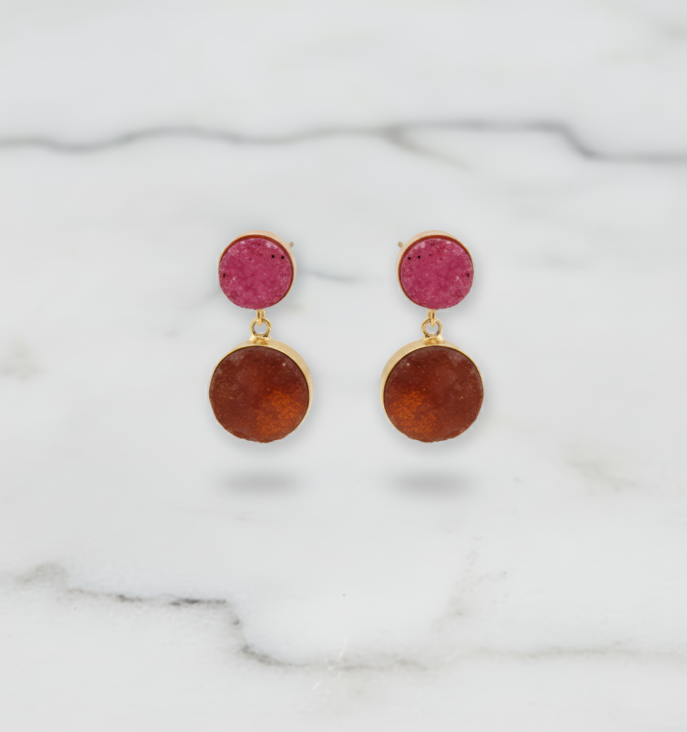 Frosted Druzy Earrings