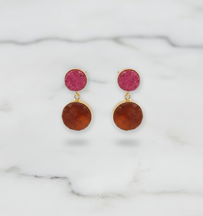 Frosted Druzy Earrings