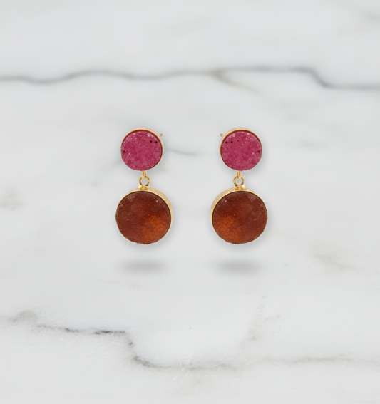 Frosted Druzy Earrings