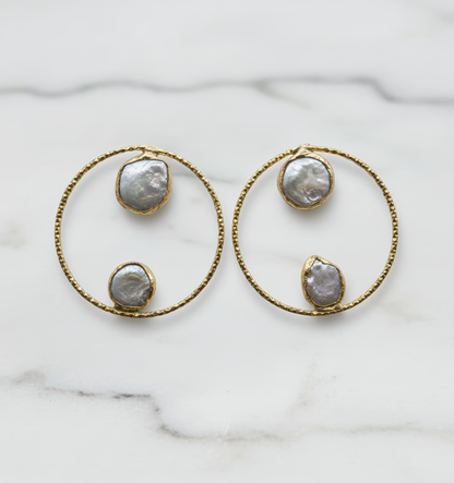 Freshwater Baroque Pearl Earrings Women