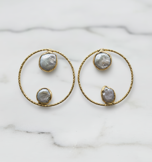 Freshwater Baroque Pearl Earrings Women
