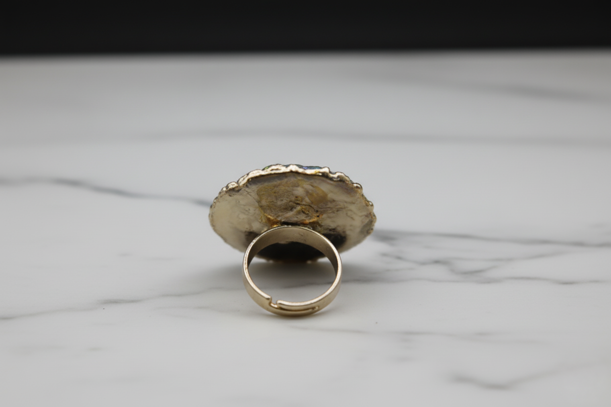 TriStone Sentinel Amethyst Ring