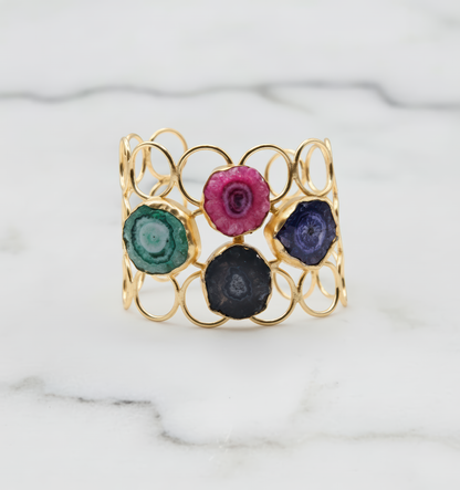 Multi Color Solar Quartz Bracelet