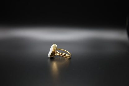 Glistening Sugar Druzy Ring