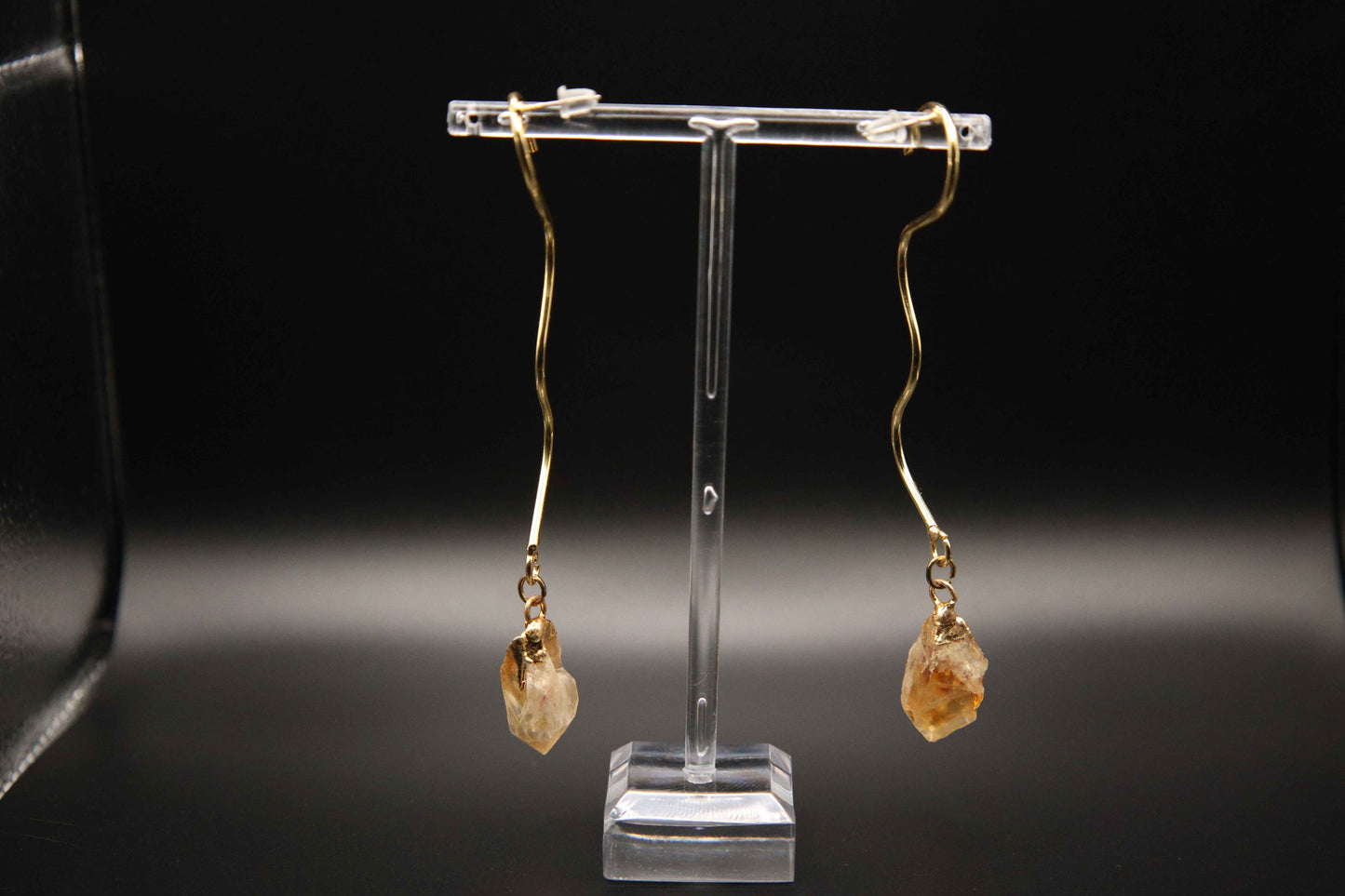 Citrine Crystal Drop Earrings