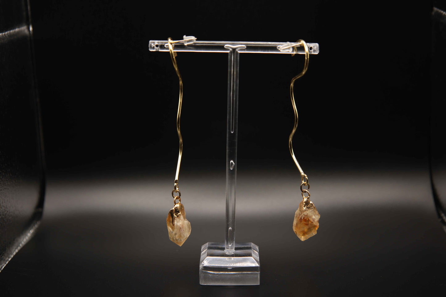 Citrine Crystal Drop Earrings