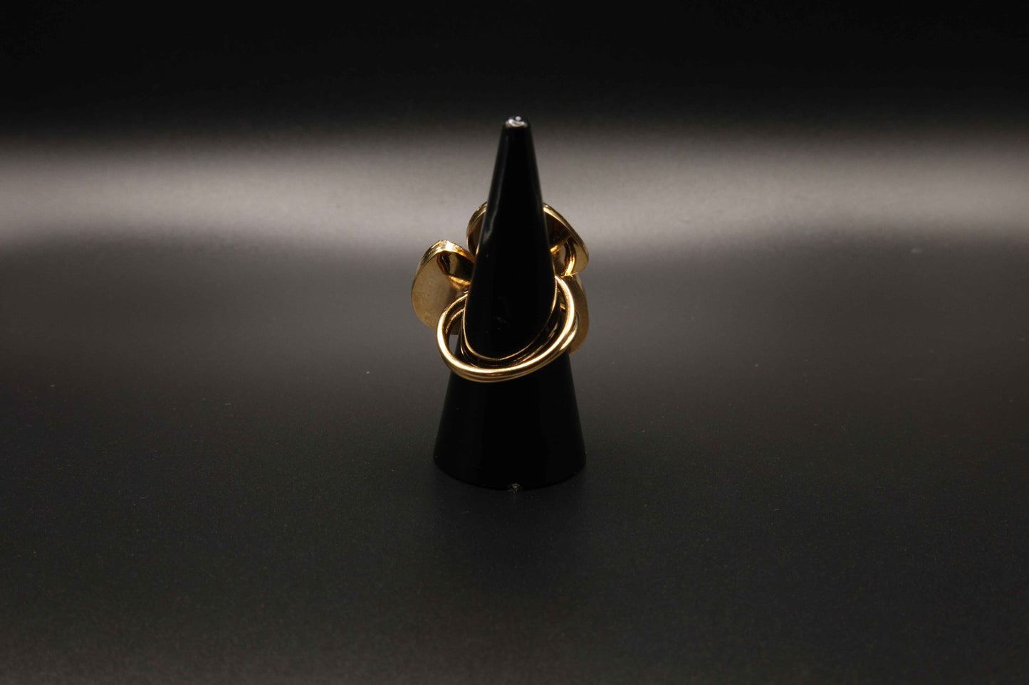 Gold plated Teardrop gemstone Ring