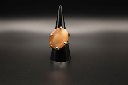 Amber Glow Cats Eye Ring