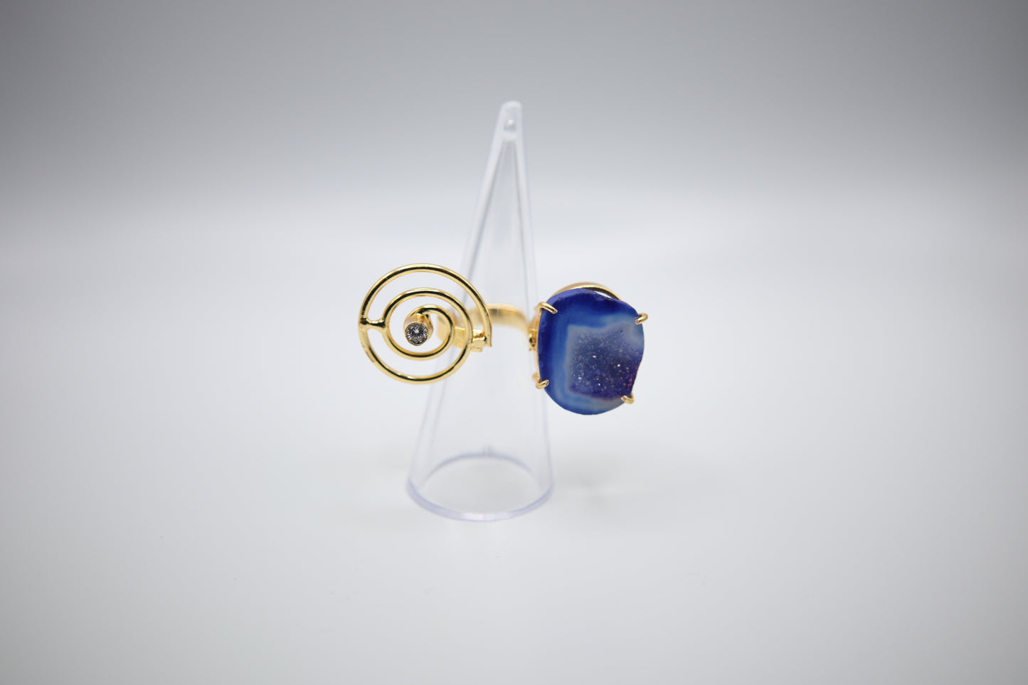 Handmade Cosmic Geode Ring