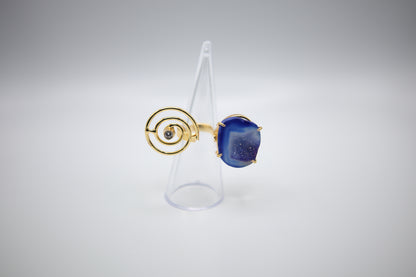 Handmade Cosmic Geode Ring