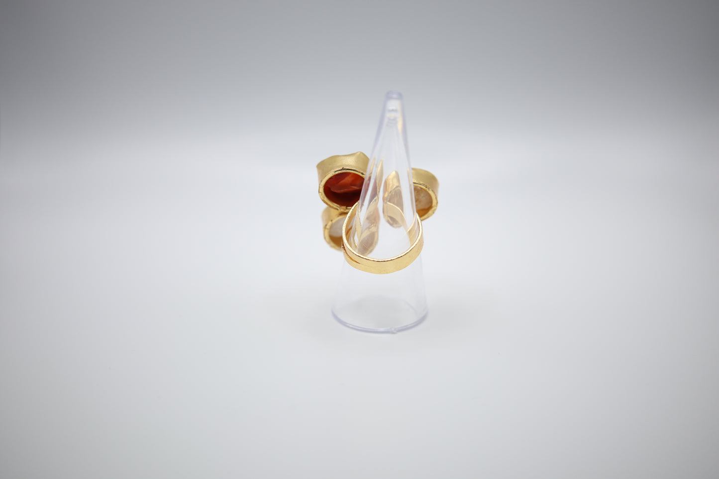 Citrine Agate Trinity Ring