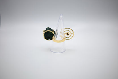Emerald Geode Ring
