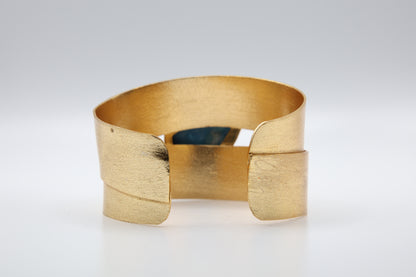 Blue Sugar Druzy Cuff Bracelet