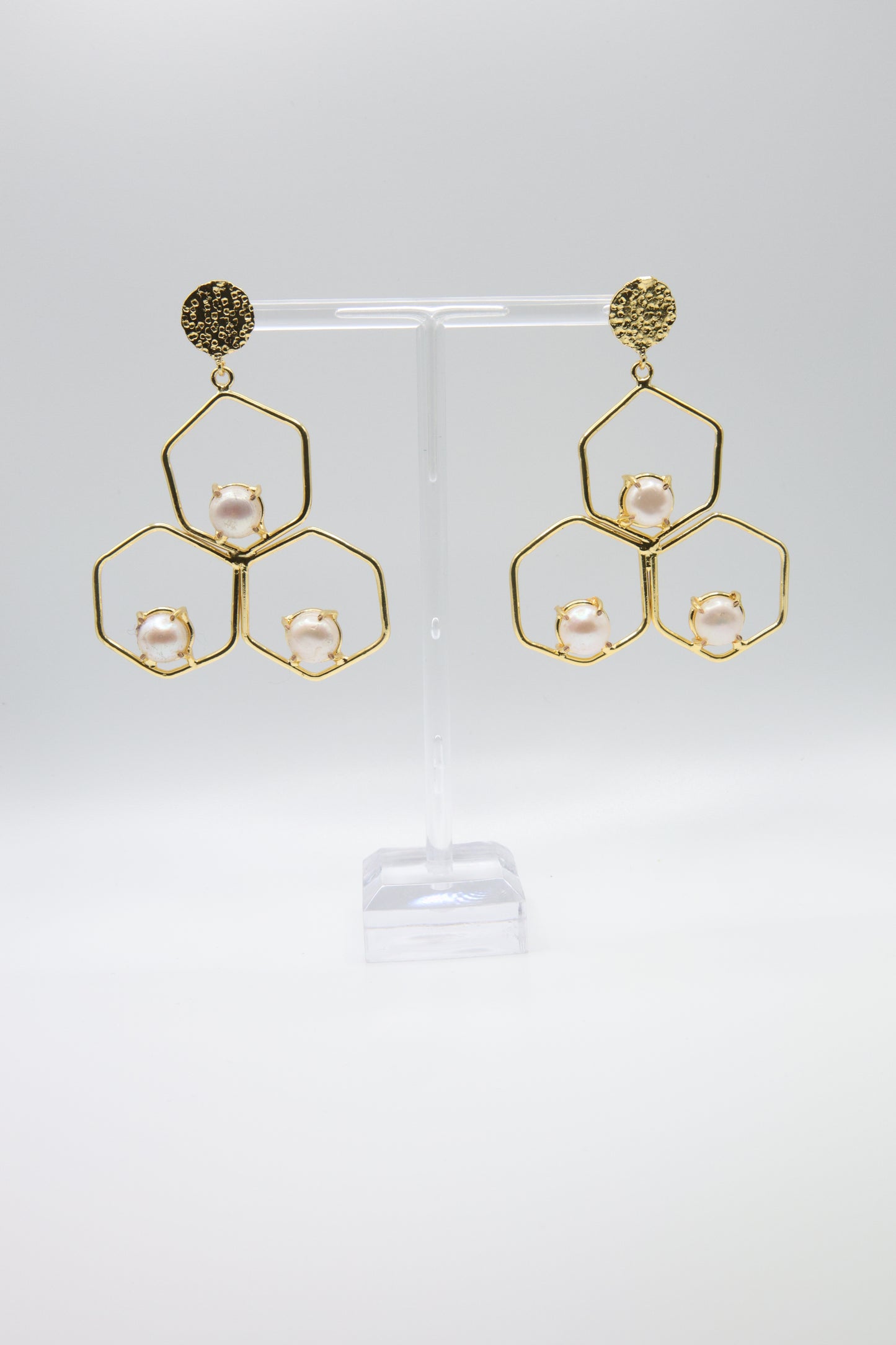 Octagon Mother of Pearl Earrings