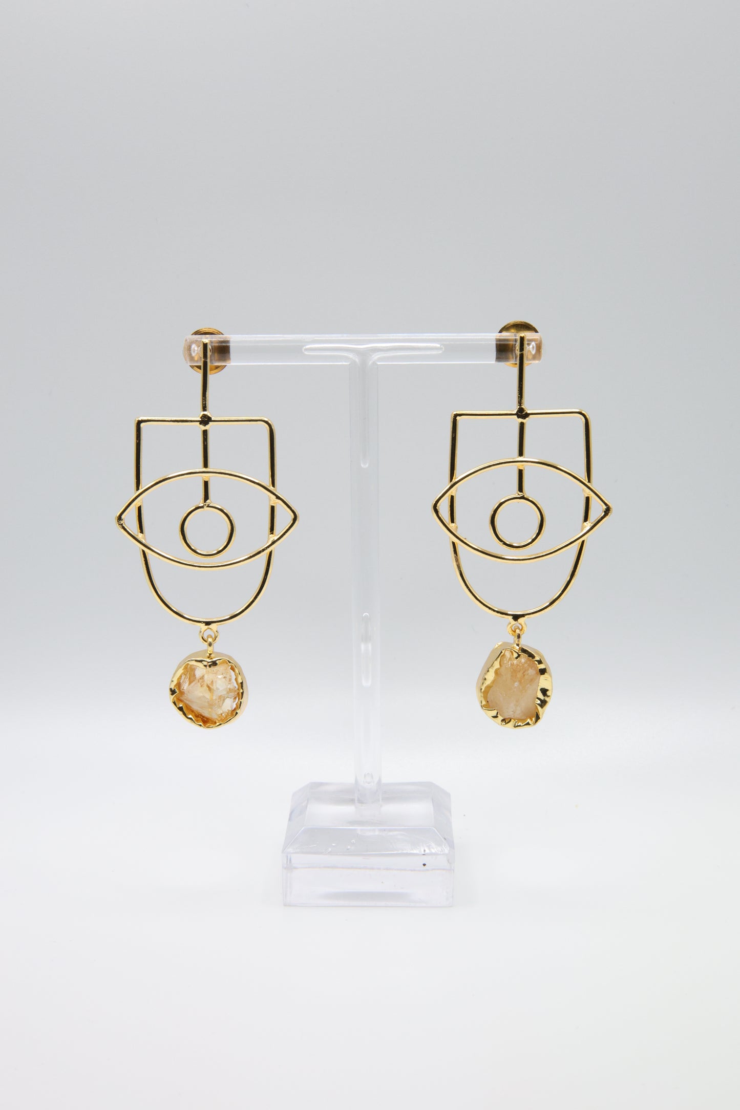 Golden Eye Citrine Earrings