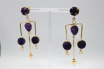 Fairy Dust Druzy Earrings