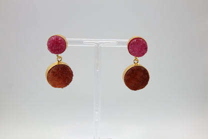 Frosted Druzy Earrings