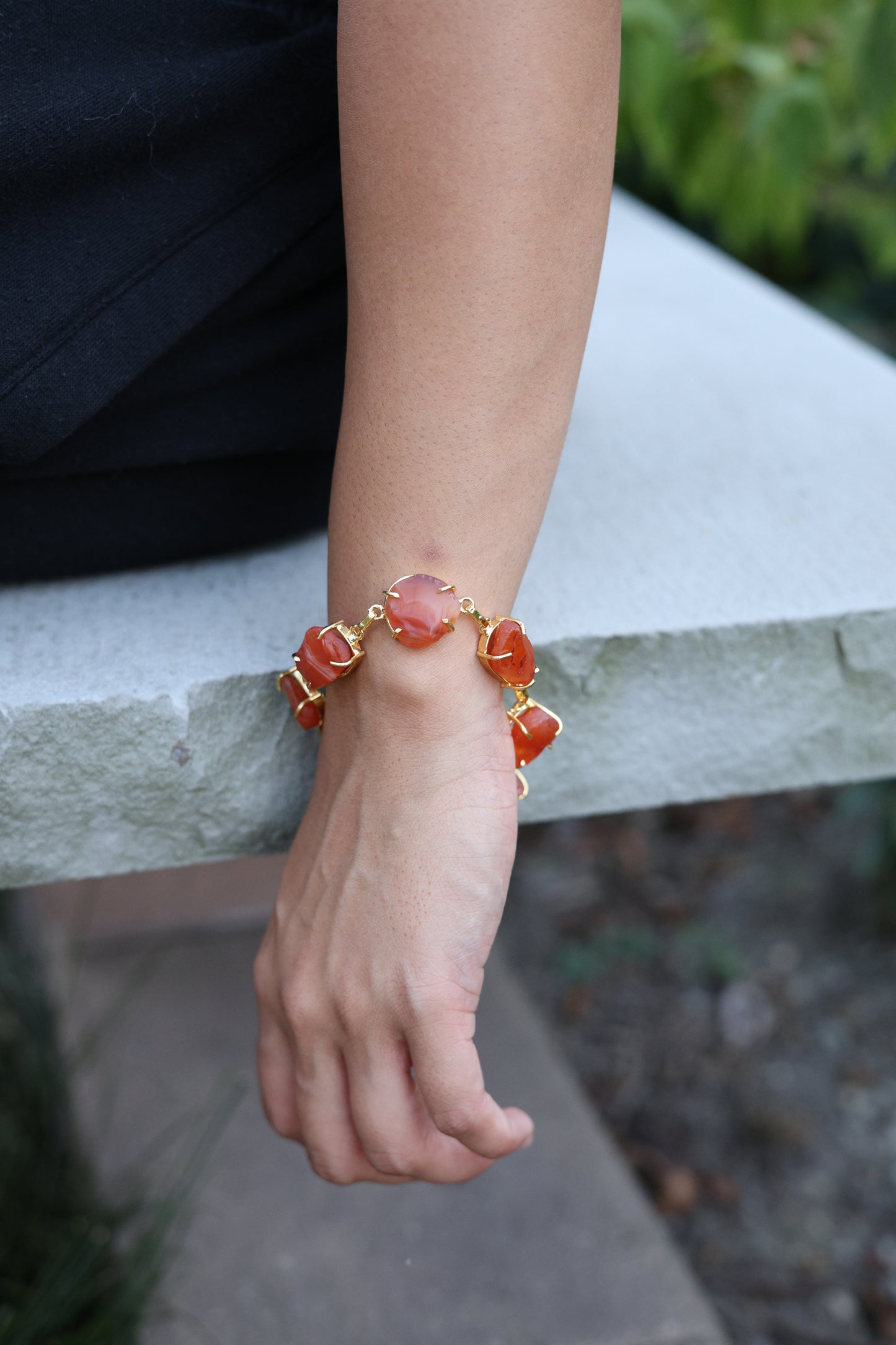 Phoenix Carnelian Agate Bracelet