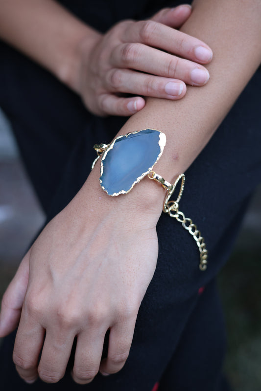 Blue Lagoon Agate Bracelet