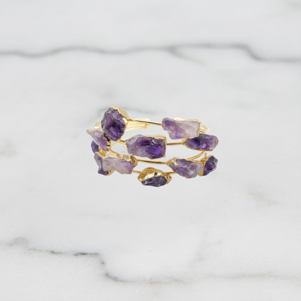 Violet Serenity Amethyst Bracelet