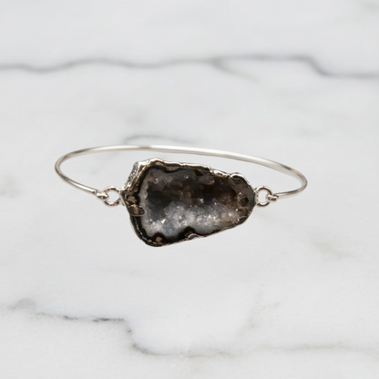 white and black Agate Bracelet