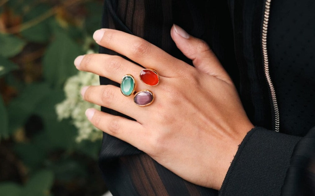 Cat’s Eye Quartz Stone Ring - Main Image