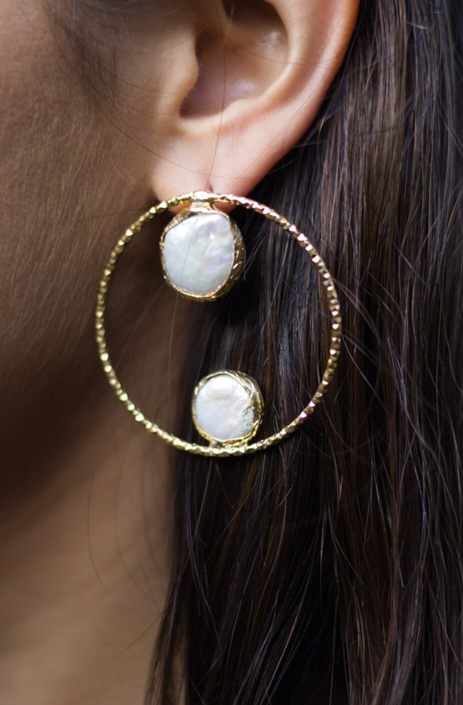 Freshwater Baroque Pearl Earrings Women