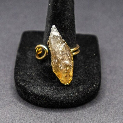 Natural Citrine Gemstone Ring