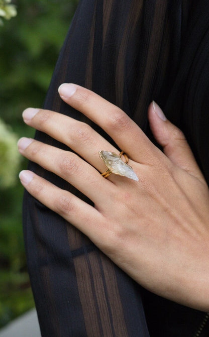 Natural Citrine Gemstone Ring