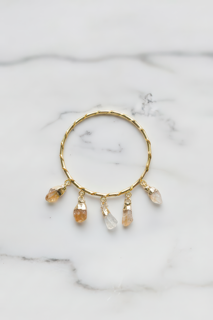 Golden Sunshine Dangle Bracelet